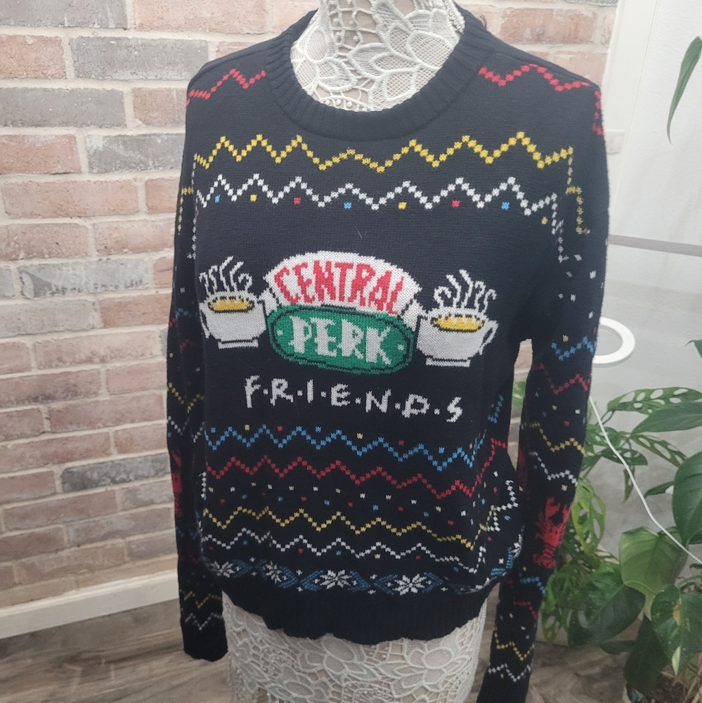 Central Perk Friends Sweater Size Large